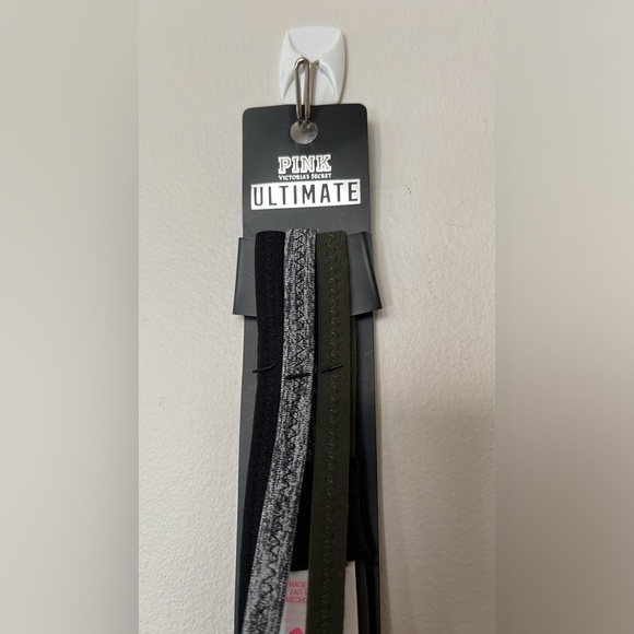 Victoria's Secret Pink Reflective Grey Headband and ultimate headband nwt - Picture 9 of 15